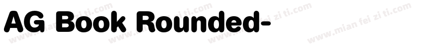 AG Book Rounded字体转换